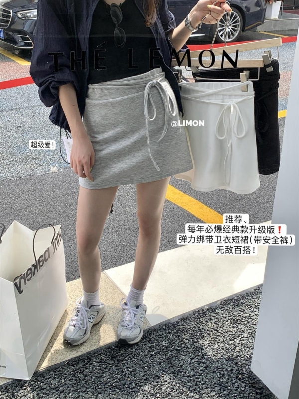 必爆經典款升級版！彈力綁帶設計感包臀半身裙(內裏安全褲)：圖片 6