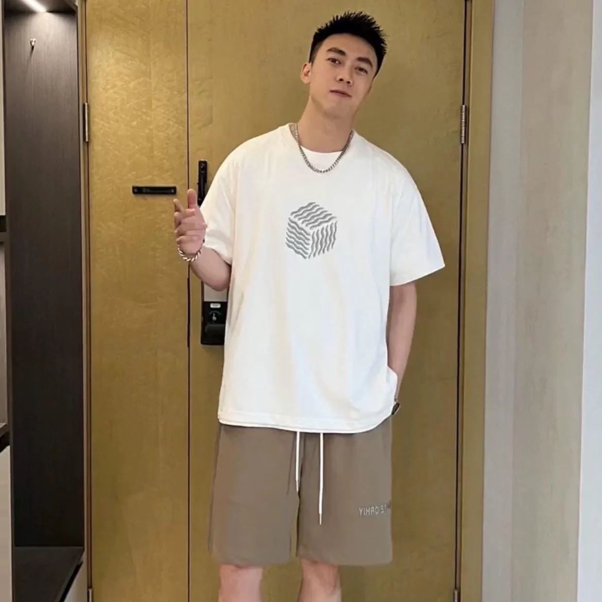 美式時尚潮流寬鬆休閒短袖T恤:圖片 3