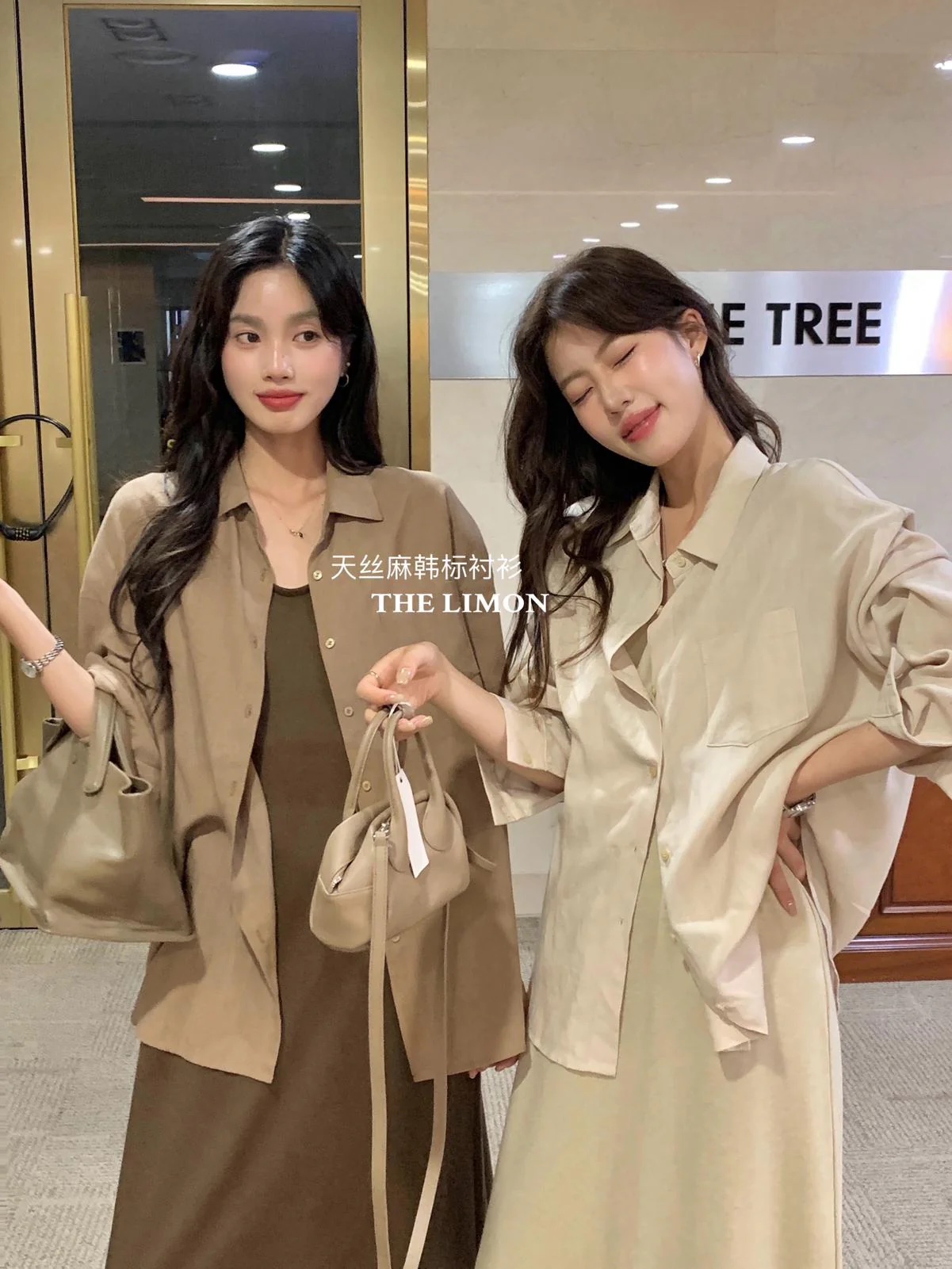 天絲麻百搭通勤簡約外套襯衫:圖片 9