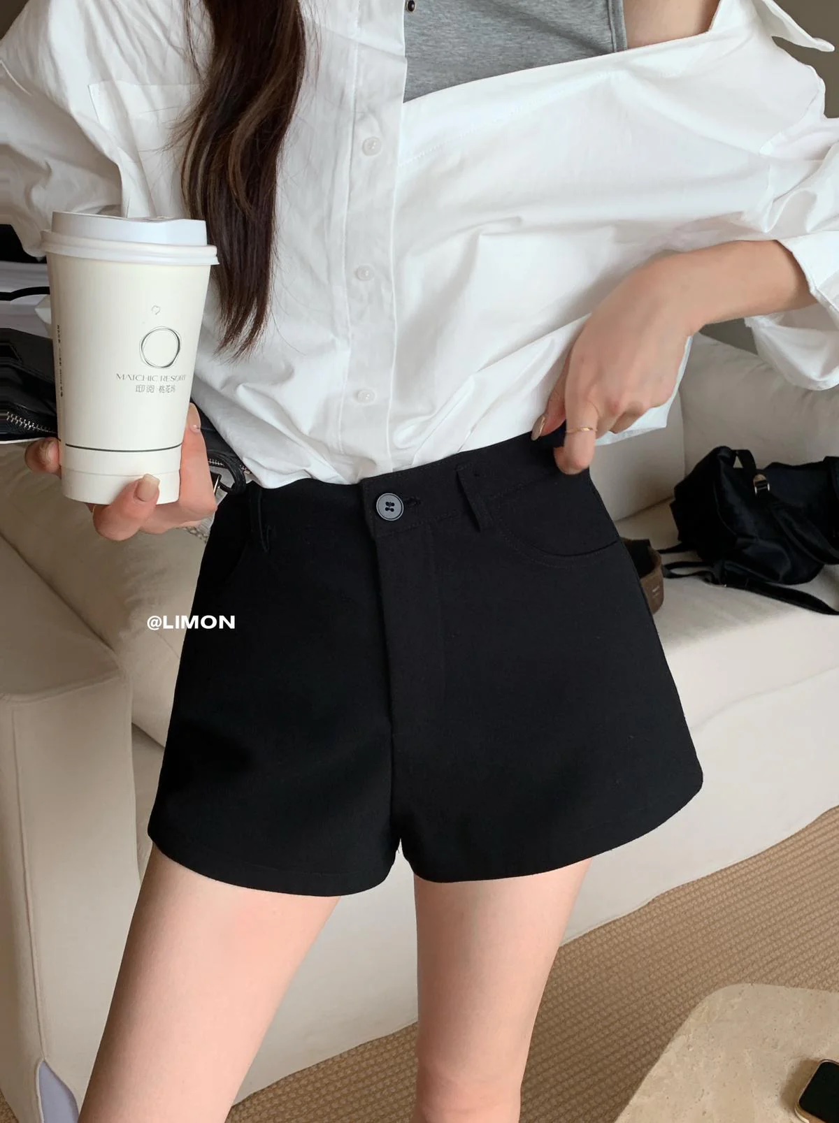 遮胯絕了!高腰顯瘦顯腿長休閒短褲