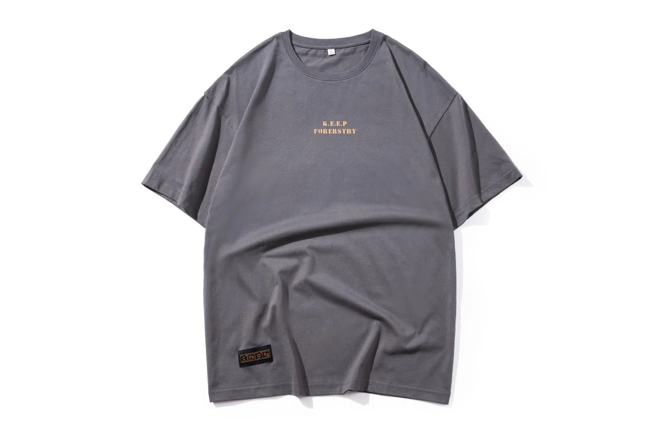 潮牌重磅印花寬鬆舒適基礎百搭短袖T恤:圖片 6