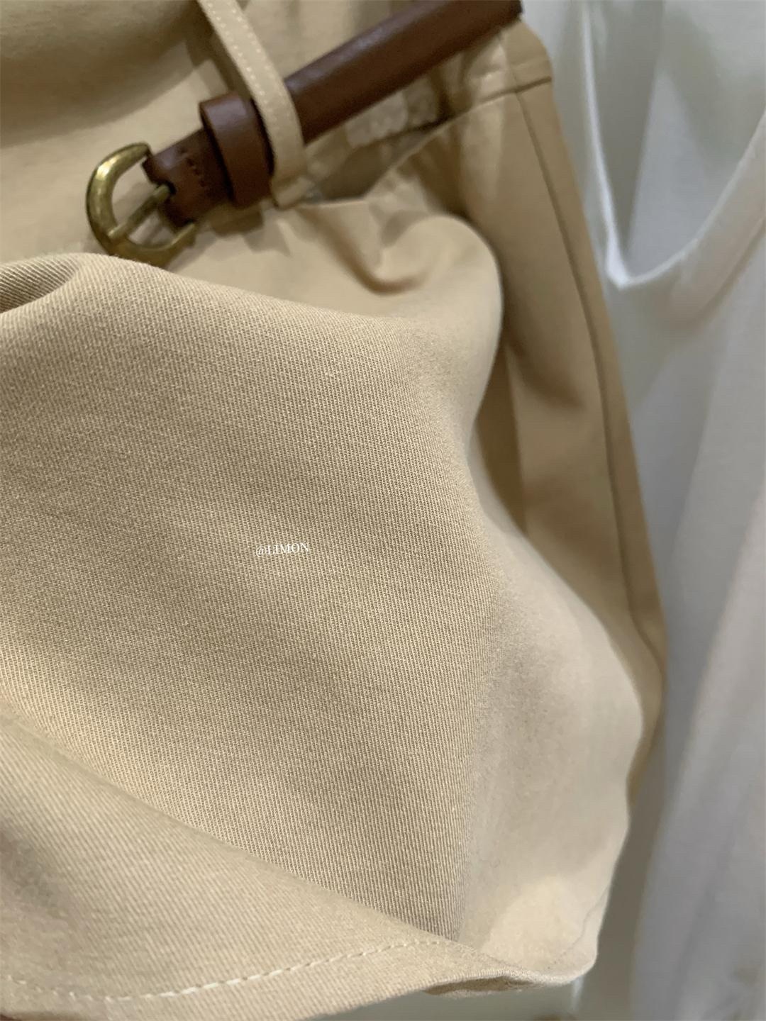 設計感高腰顯瘦洗水棉半身裙(配腰帶):圖片 8